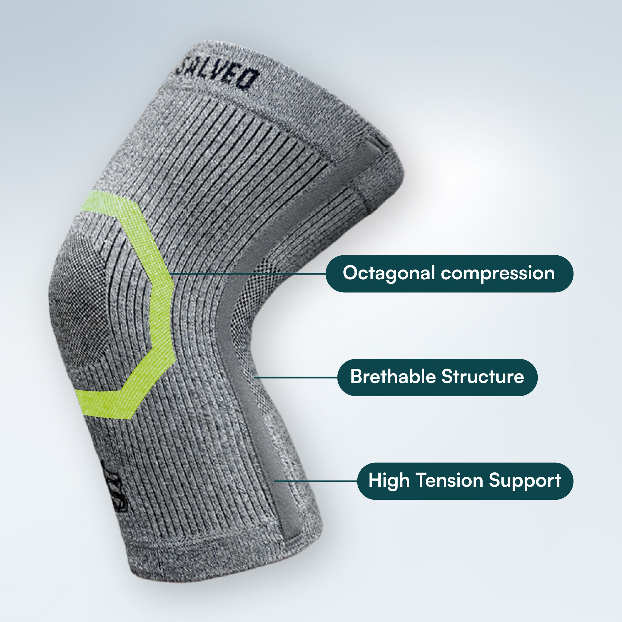 3D Knit Knee Sleeve/Brace S-SUPPORT (Pair) - Vital Salveo