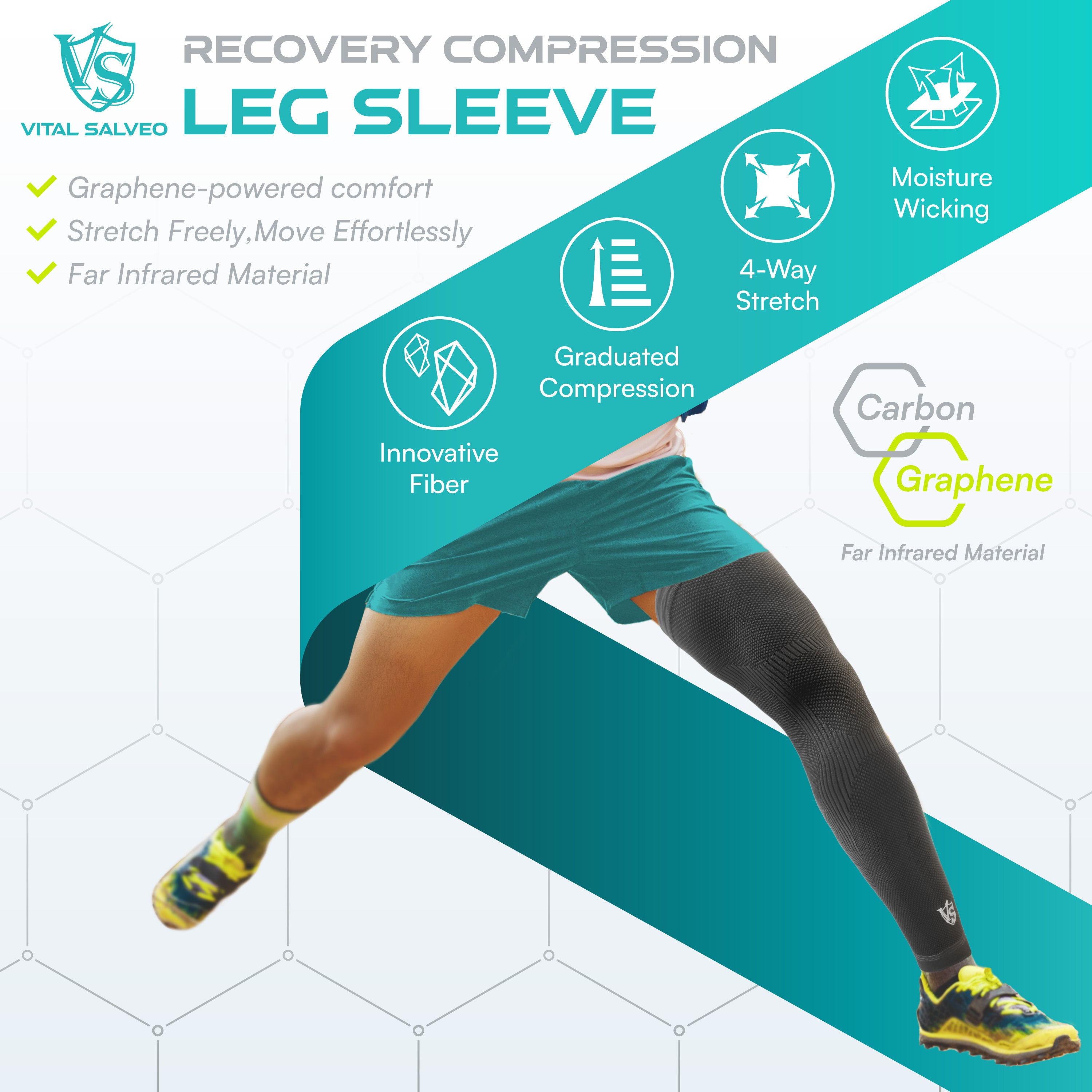 Recovery Compression Leg Sleeve - Vital Salveo
