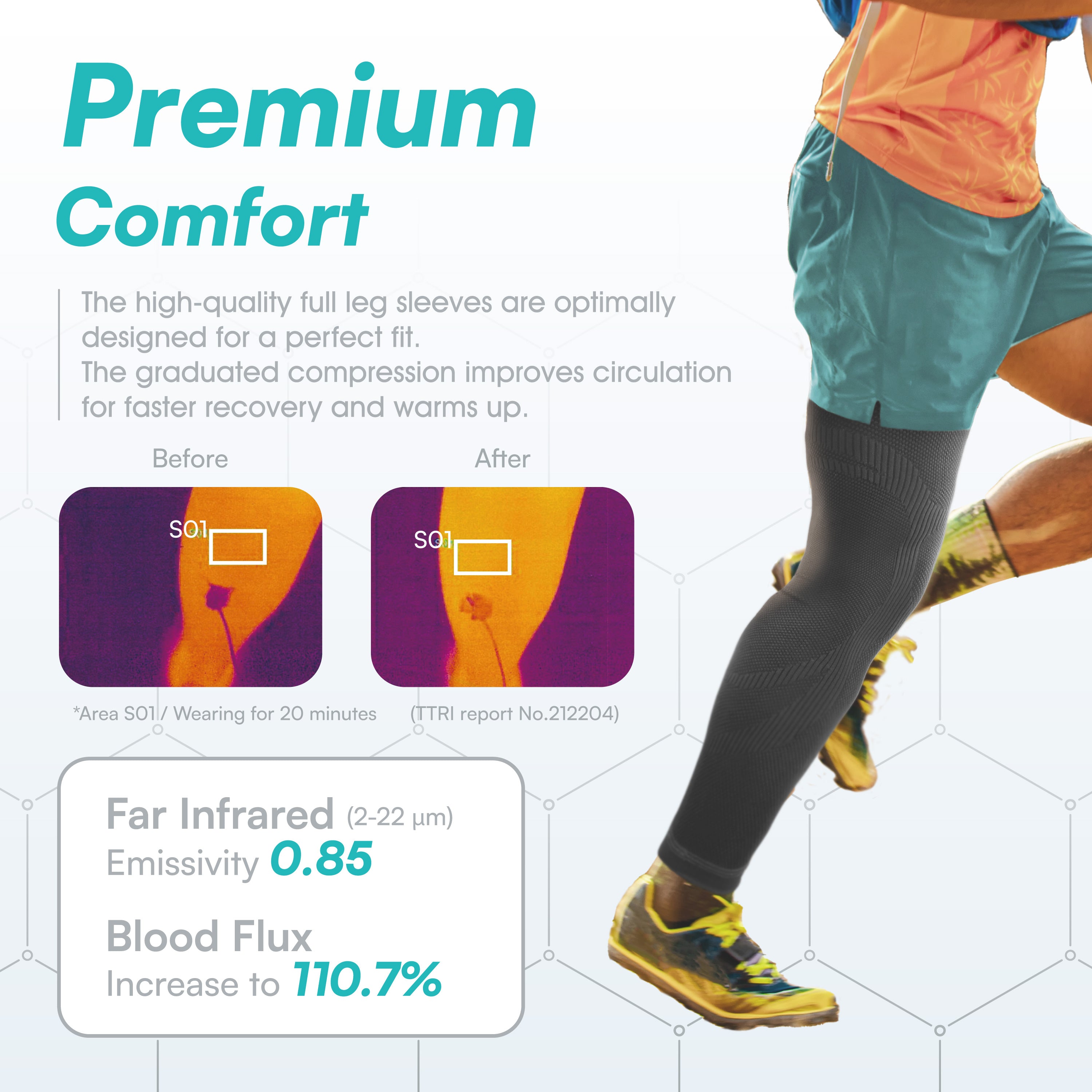 Recovery Compression Leg Sleeve - Vital Salveo