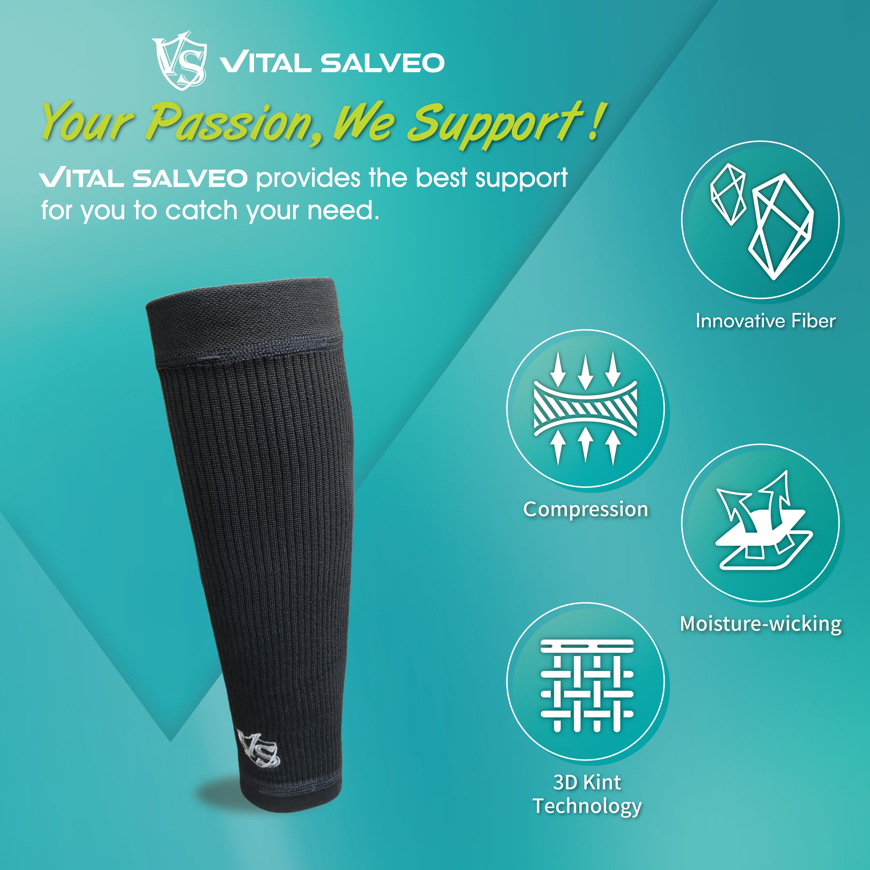 Compression Calf Sleeve - Vital Salveo