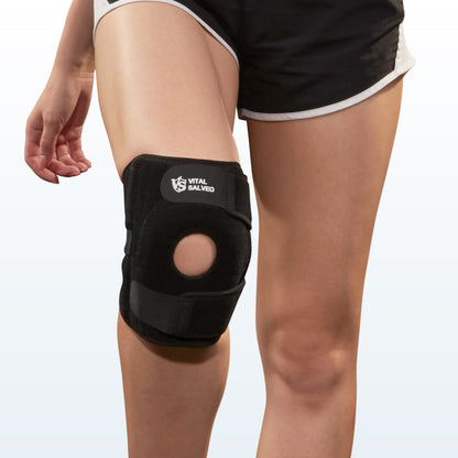 7.5" Adjustable Strengthen Open Patella Knee Support/S-Pro Pad - Vital Salveo