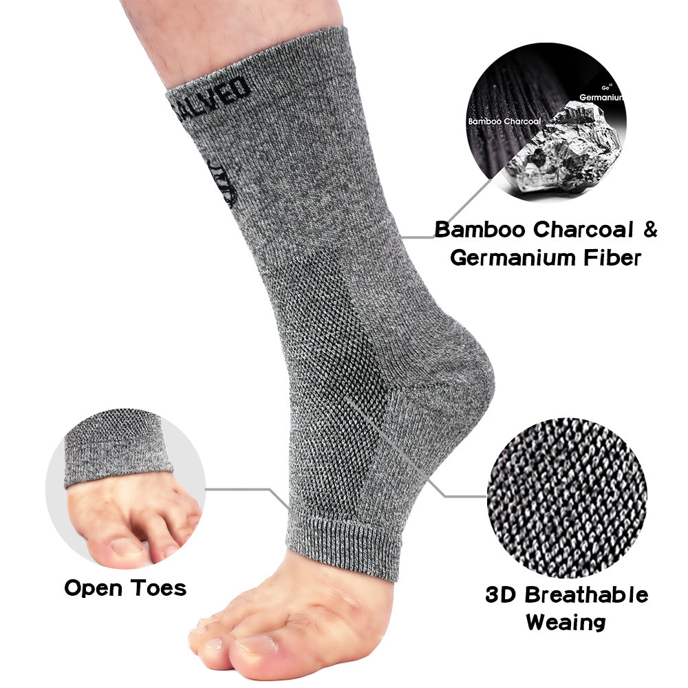 Bamboo Charcoal and Germanium Ankle Sleeve-Brace-Vital Salveo