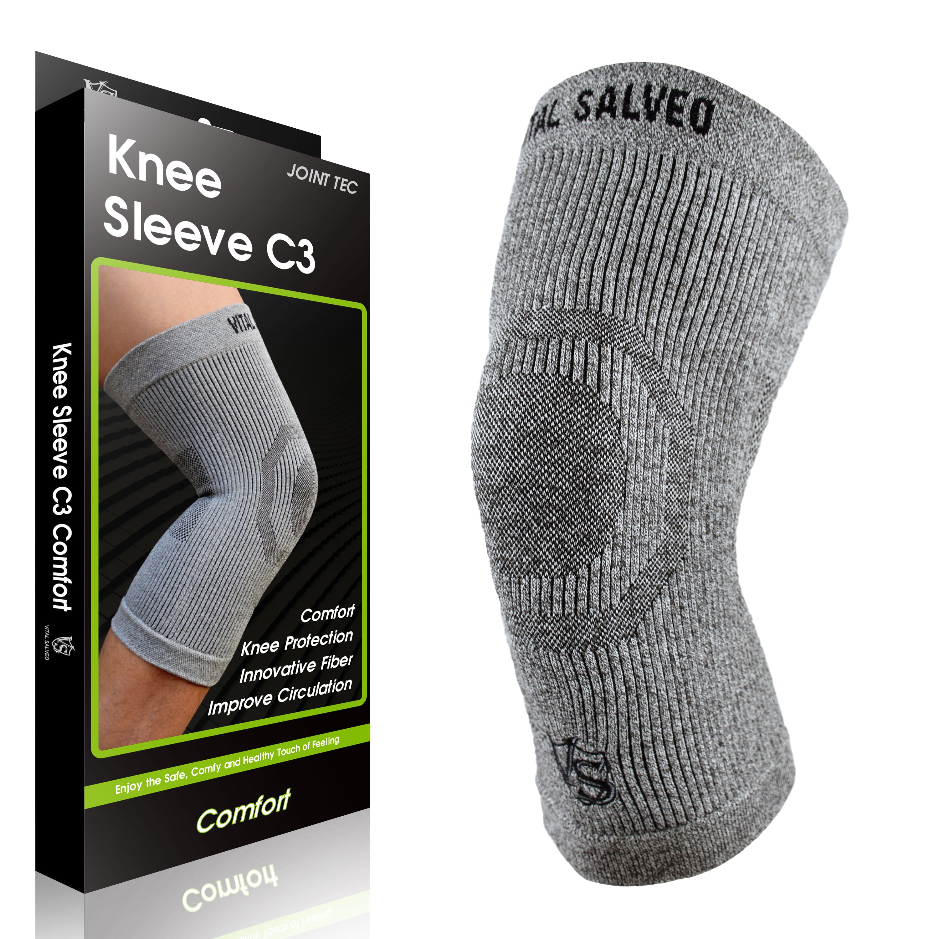 3D Knit Knee Sleeve/Brace C3-COMFORT