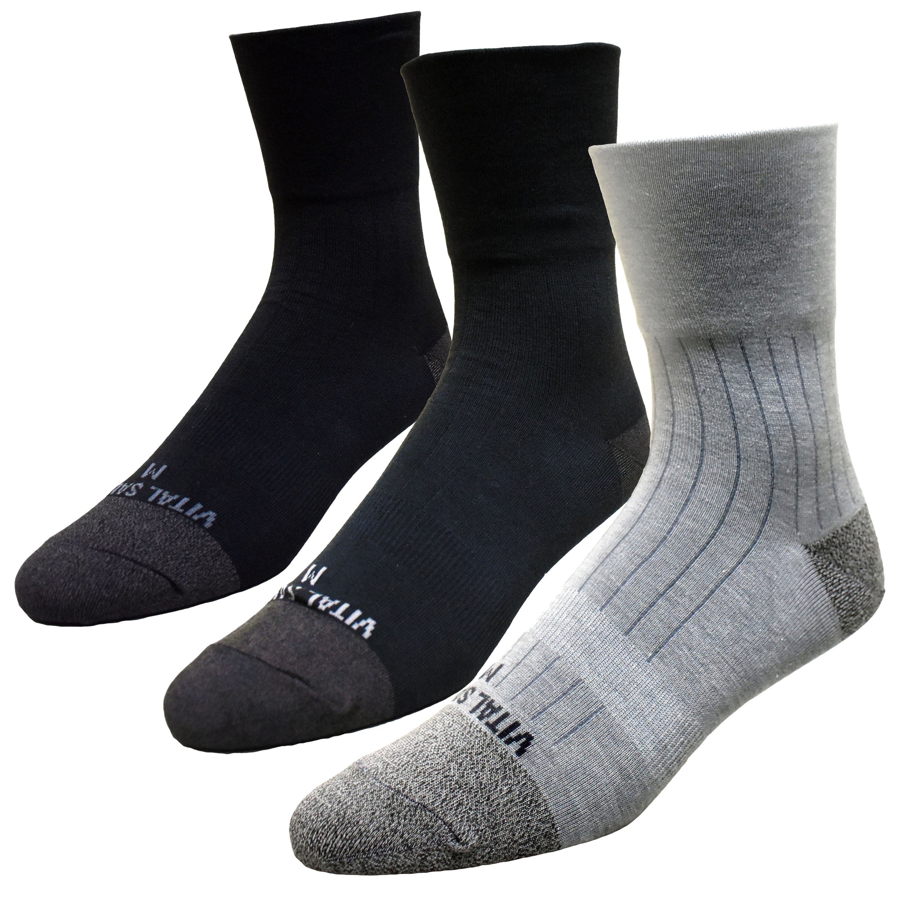 Diabetic Non-binding Bamboo Charcoal Dress Socks - Vital Salveo