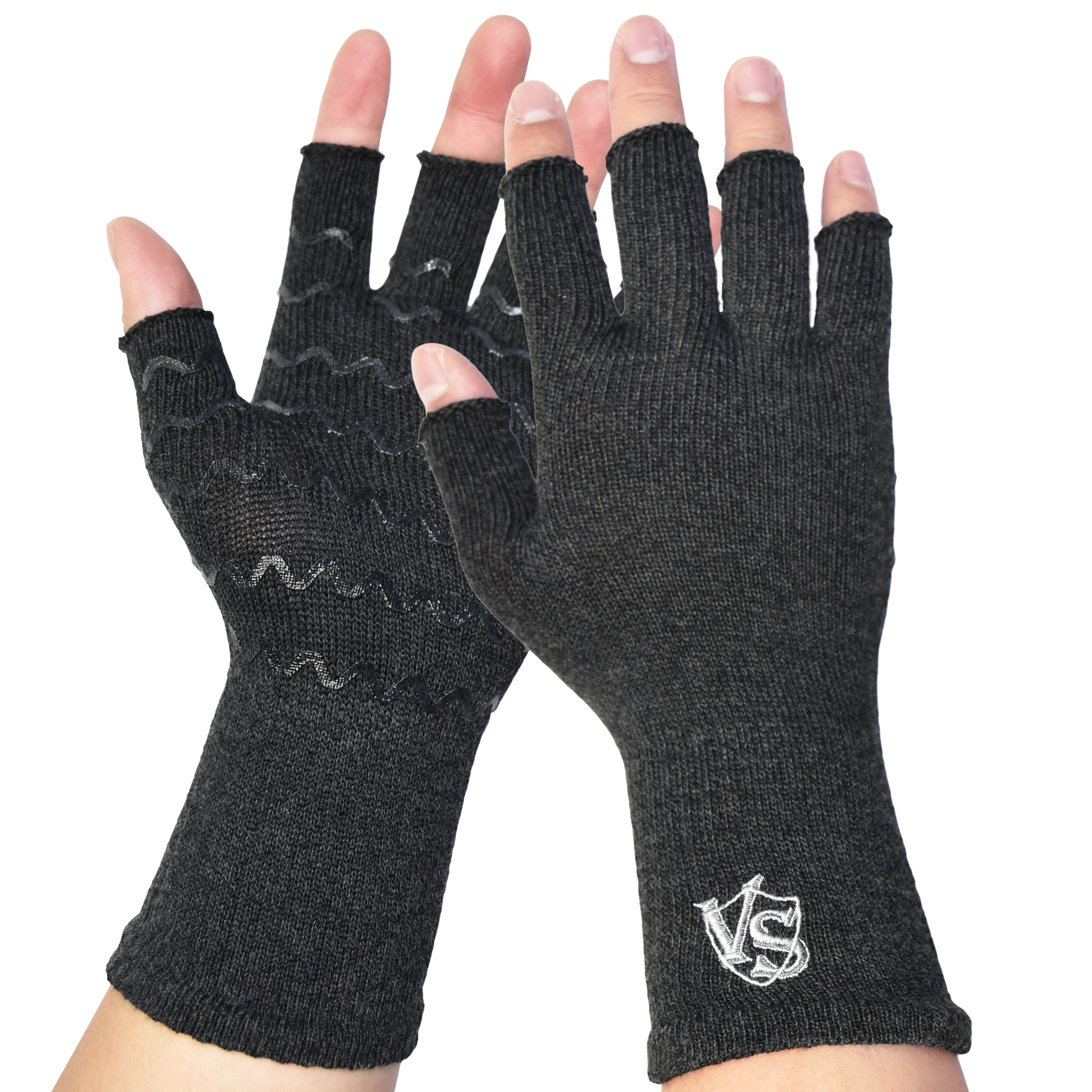 Accessories-Anti-Slip Fingerless Recovery Gloves - Vital Salveo