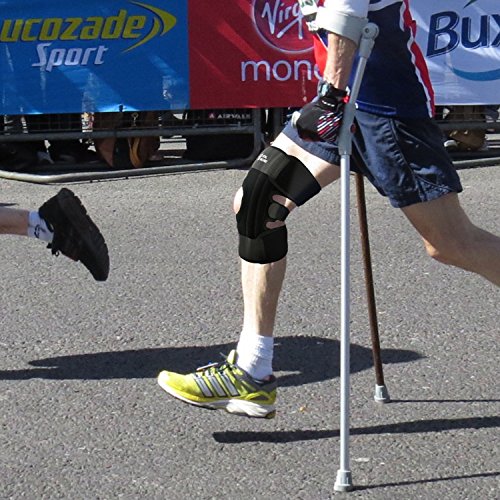 Brace-9.5" Adjustable Strengthen Open Patella Knee Support/S-Stays - Vital Salveo