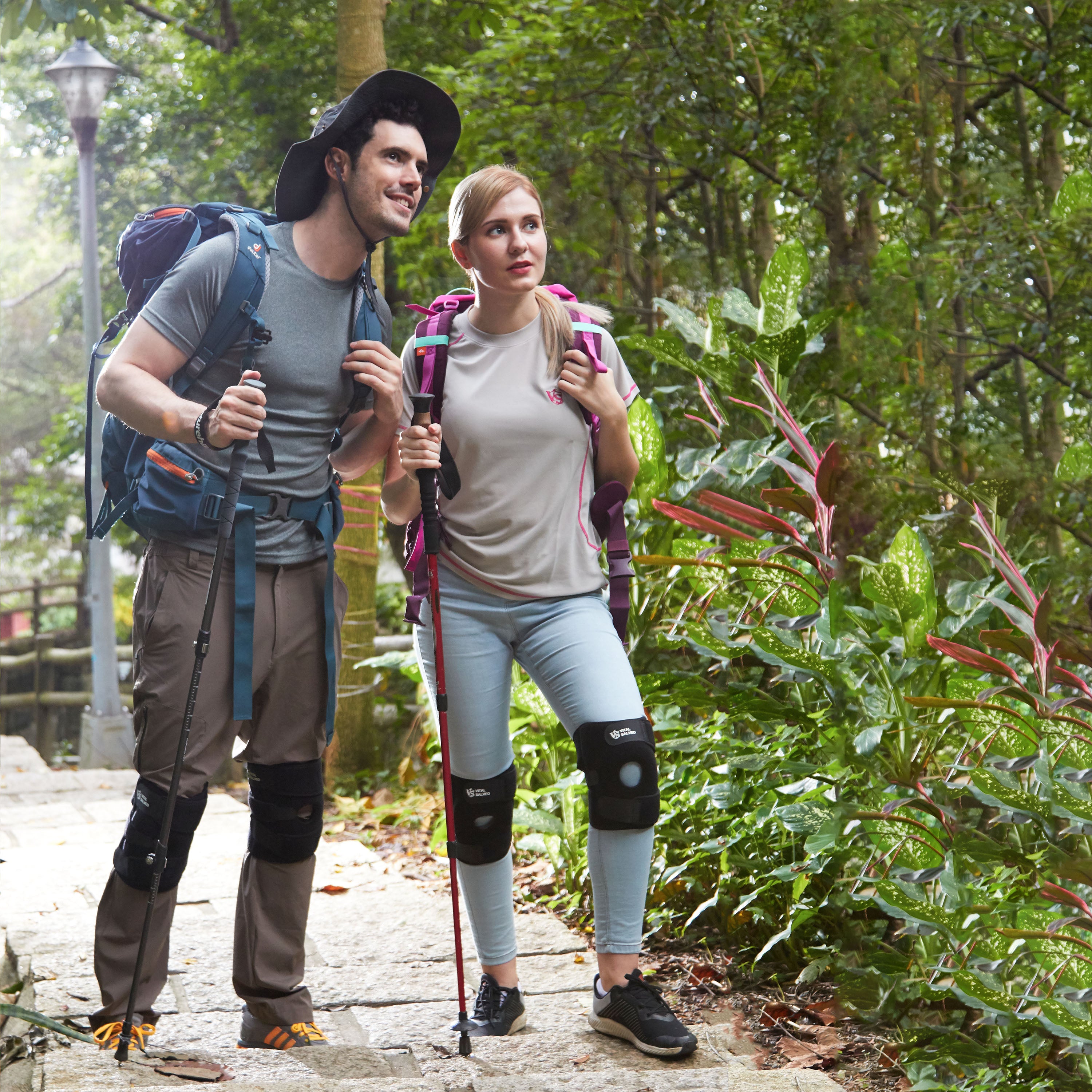 Brace-7.5" Adjustable Strengthen Open Patella Knee Support/S-Pro Pad - Vital Salveo