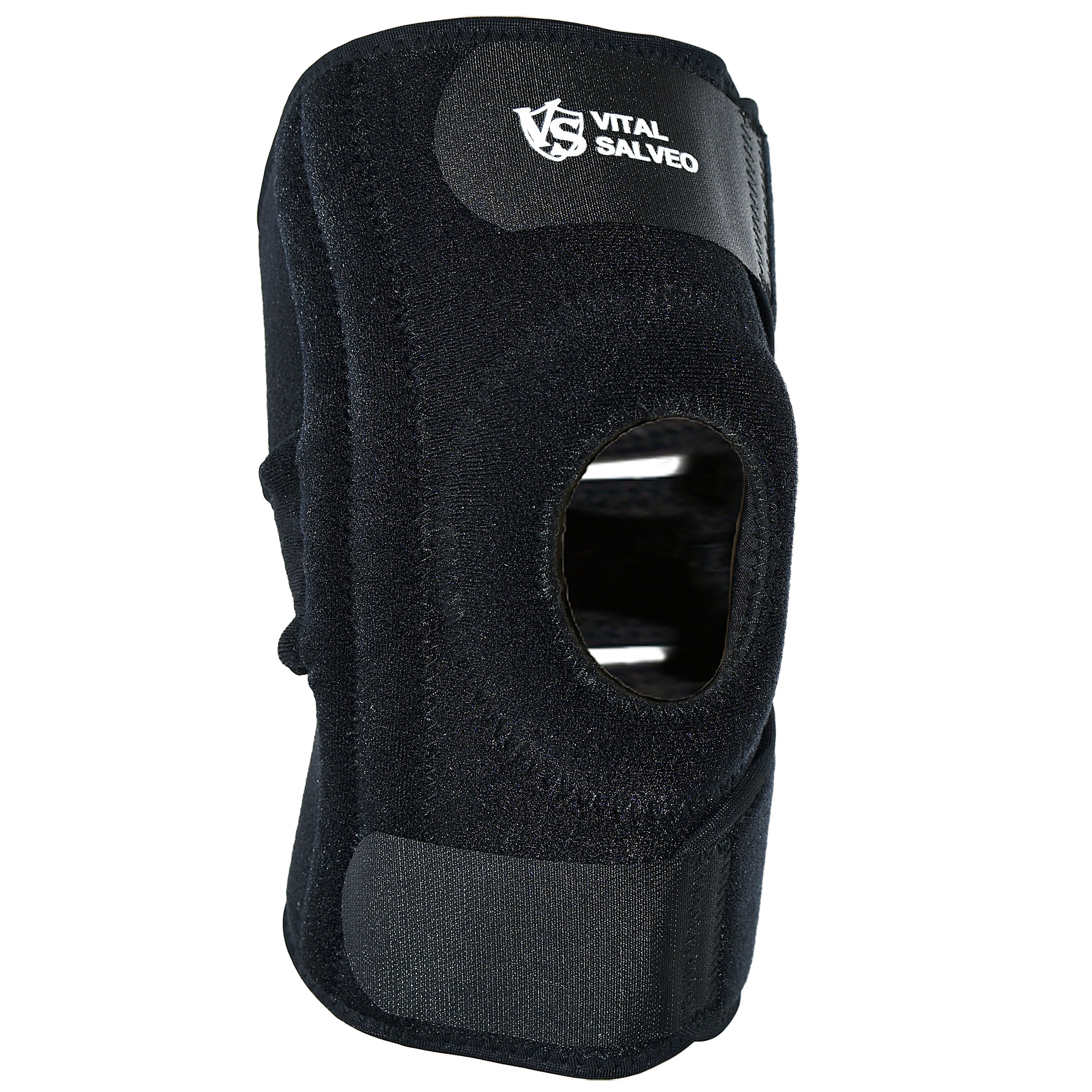 Brace-9.5" Adjustable Strengthen Open Patella Knee Support/S-Stays - Vital Salveo