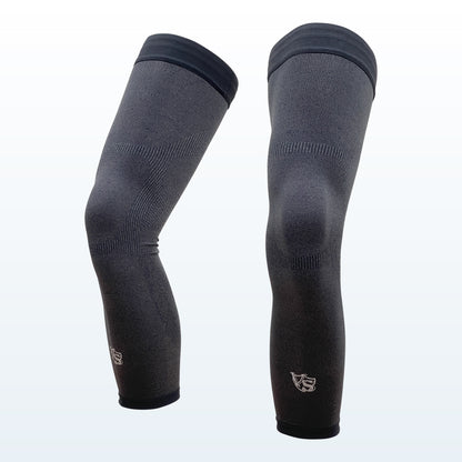 Recovery Compression Full Leg Sleeve 1 Pair (Dark Grey)