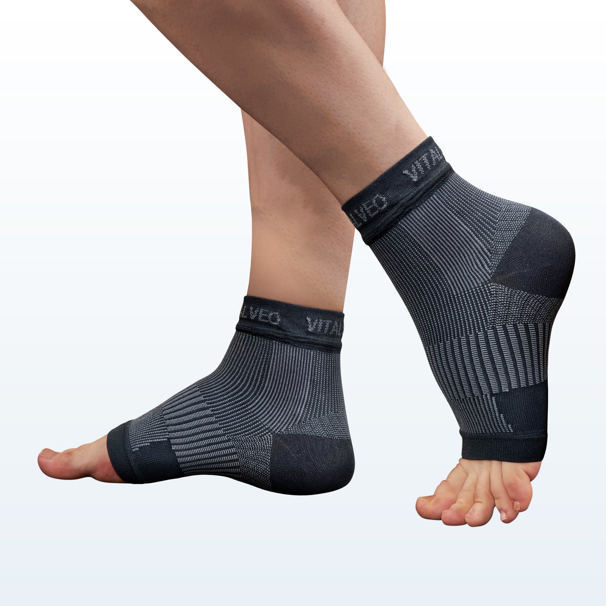 Compression Ultra Light Ankle Support Foot Sleeves (Pair) - Vital Salveo