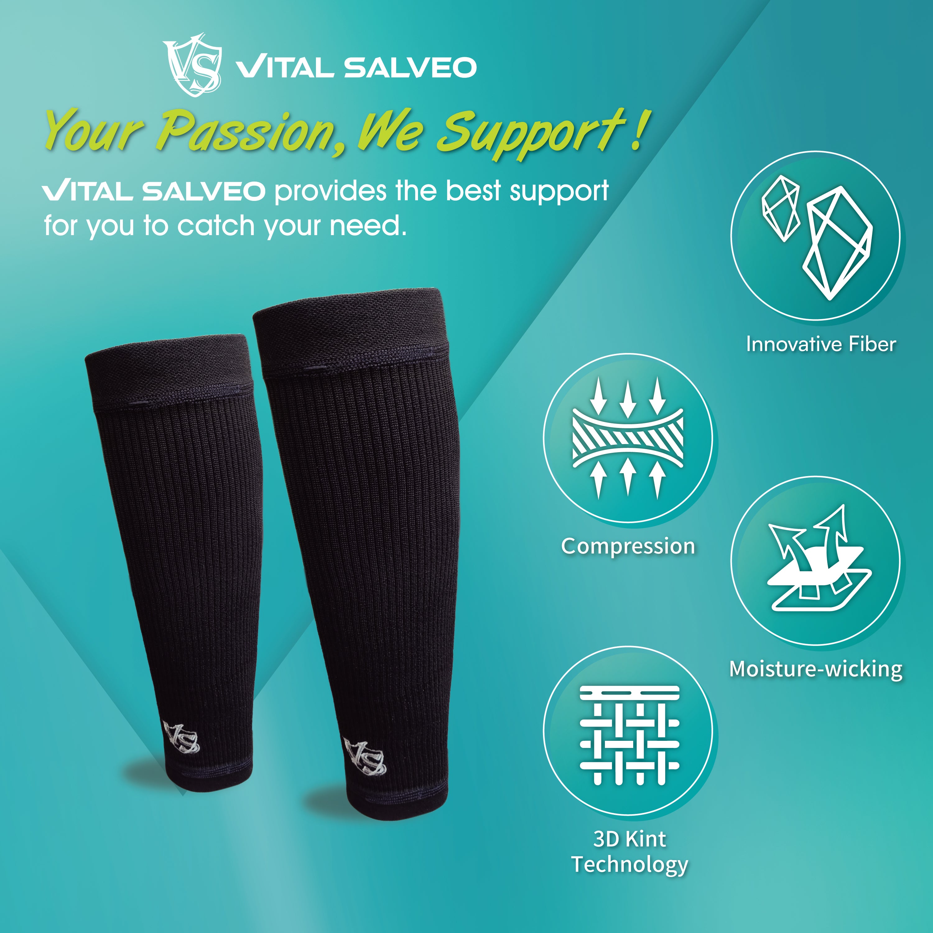 RecoveryPlus Calf Sleeve - Vital Salveo