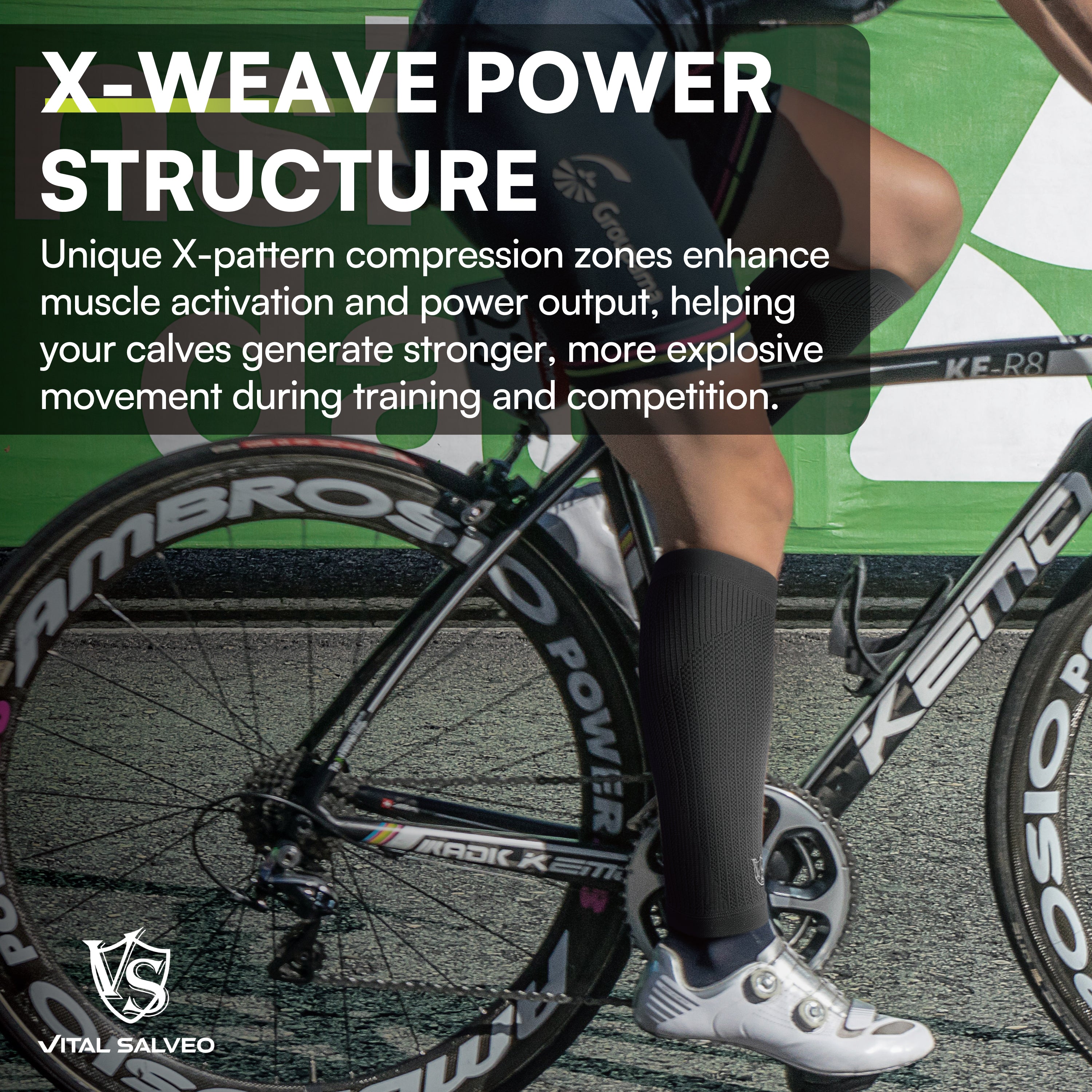 Graphene Power Calf Sleeve - Vital Salveo