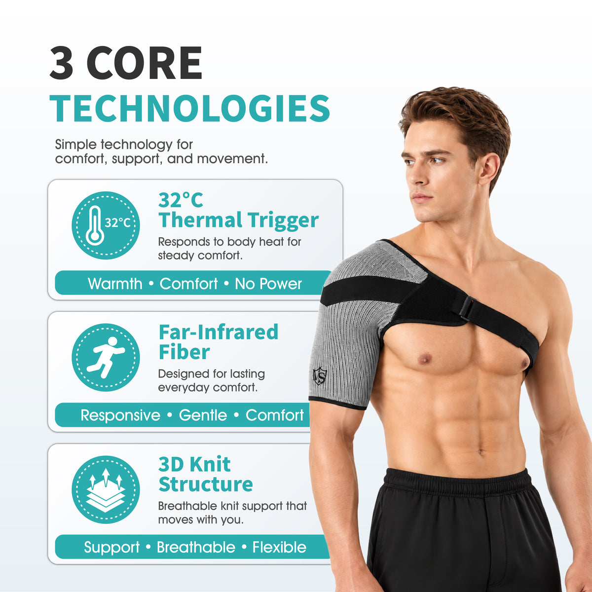 Compression Recovery Shoulder Brace