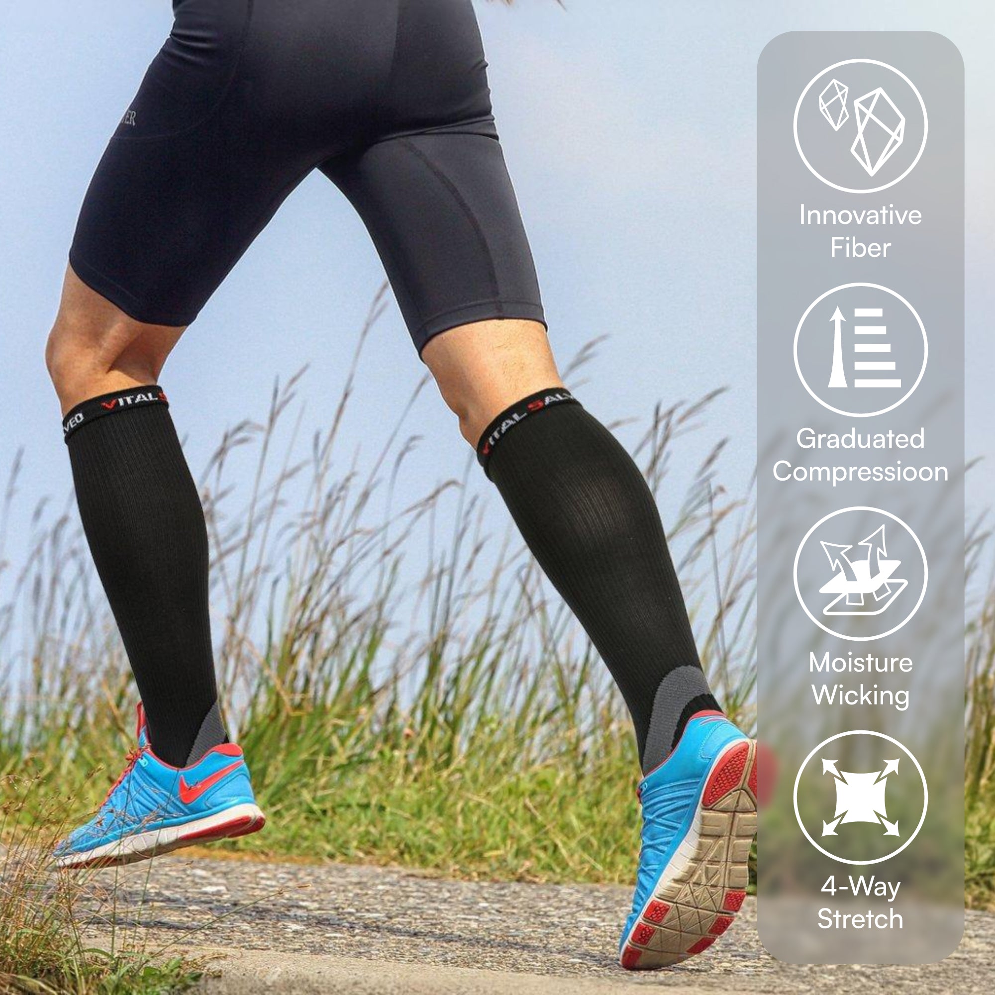 Arch Support Performance Compression Calf Socks