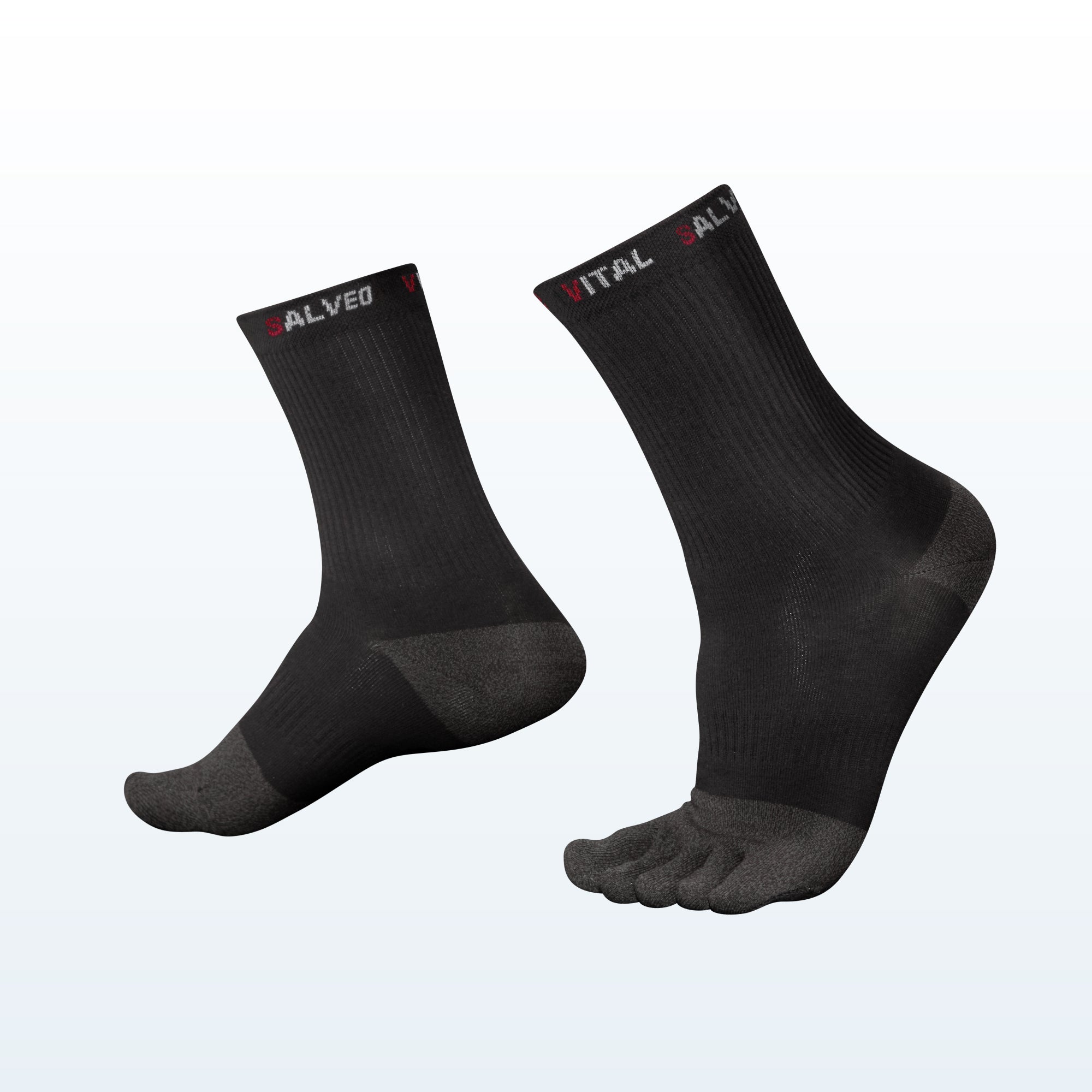 Toes Athletic Crew Socks (3 Pairs) - Vital Salveo