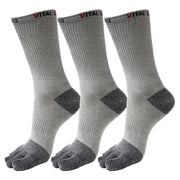 Toes Athletic Crew Socks (3 Pairs) - Vital Salveo