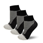 Thin Athletic Ankle Socks (Black) (3 Pairs) - Vital Salveo