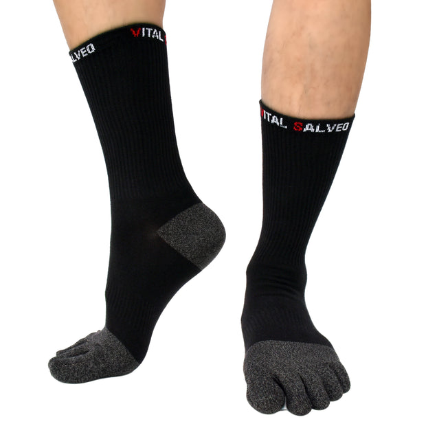 Socks-Toes Athletic Crew Socks - Vital Salveo