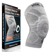 Brace-3D Knit Knee Sleeve/Brace Train-Tec S PRO(PRESSURE PAD) - Vital Salveo