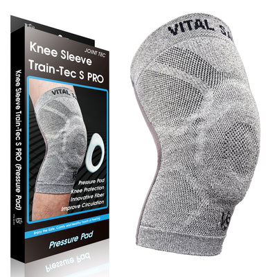 Brace-3D Knit Knee Sleeve/Brace Train-Tec S PRO(PRESSURE PAD) - Vital Salveo