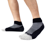 Socks-Thin Athletic Ankle Socks (Black) - Vital Salveo