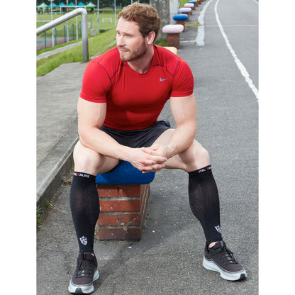 Brace-Compression Calf/Shin Sleeves / Black (2PCS) - Vital Salveo