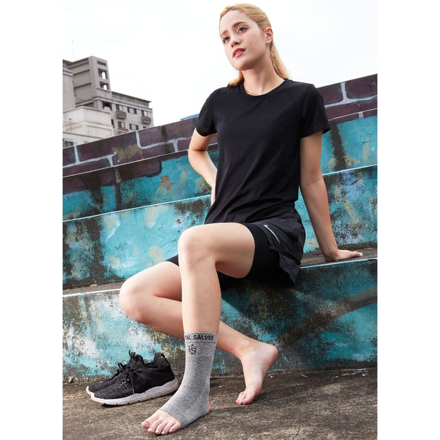 Bamboo Charcoal and Germanium Ankle Sleeve (Opening)-Brace-Vital Salveo