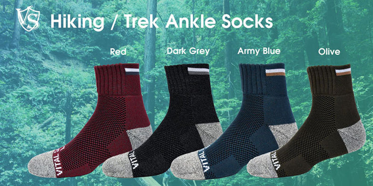 Socks-Hiking / Trek Ankle Socks - Vital Salveo