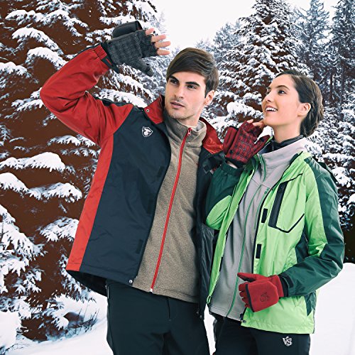 Accessories-3WARM Windproof Non Slip Half-finger Gloves - Vital Salveo