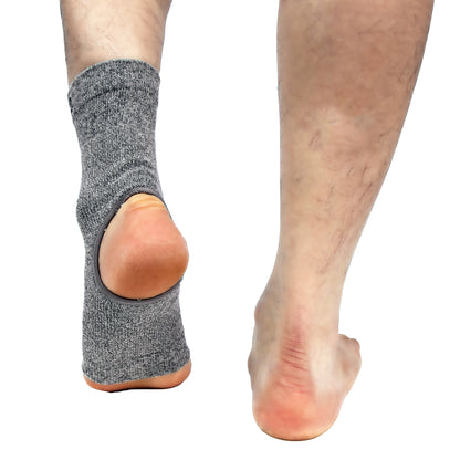 Bamboo Charcoal and Germanium Ankle Sleeve (Opening)-Brace-Vital Salveo