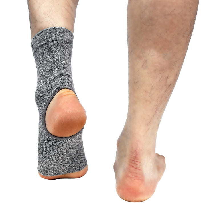 Bamboo Charcoal and Germanium Ankle Sleeve (Opening)-Brace-Vital Salveo