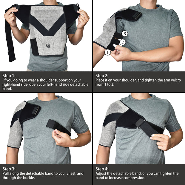 Brace-Compression Recovery Shoulder Brace - Vital Salveo